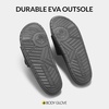 image:imageBody Glove Mens Slides Cushioned Slideon Sandal Slippers with Padded Adjustable StrapSlate