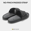 image:imageBody Glove Mens Slides Cushioned Slideon Sandal Slippers with Padded Adjustable StrapSlate