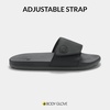 image:imageBody Glove Mens Slides Cushioned Slideon Sandal Slippers with Padded Adjustable StrapSlate