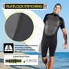 image:imageBody Glove Pro3 Men Shorty Spring Wetsuit 21mm  Back Zip  Quadra Flex 4 Way Stretch  Thermal Lightweight Performance  for Surfing Bodyboarding Swimming Snorkeling and Scuba DivingBlack