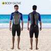 image:imageBody Glove Pro3 Men Shorty Spring Wetsuit 21mm  Back Zip  Quadra Flex 4 Way Stretch  Thermal Lightweight Performance  for Surfing Bodyboarding Swimming Snorkeling and Scuba DivingNavy