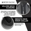 image:imageBody Glove Pro3 Men Shorty Spring Wetsuit 21mm  Back Zip  Quadra Flex 4 Way Stretch  Thermal Lightweight Performance  for Surfing Bodyboarding Swimming Snorkeling and Scuba DivingBlack