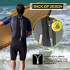 image:imageBody Glove Pro3 Men Shorty Spring Wetsuit 21mm  Back Zip  Quadra Flex 4 Way Stretch  Thermal Lightweight Performance  for Surfing Bodyboarding Swimming Snorkeling and Scuba DivingNavy