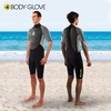 image:imageBody Glove Pro3 Mens Shorty Wetsuit BackZip 21mm Short Sleeve Neoprene Diving Suit Lightweight Springsuit for Bodyboarding Surfing Swimming Snorkeling Scuba Diving  ML