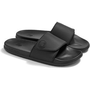 image:imageBody Glove Mens Slides Cushioned Slideon Sandal Slippers with Padded Adjustable StrapBlack