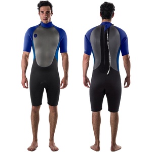 image:imageBody Glove Pro3 Men Shorty Spring Wetsuit 21mm  Back Zip  Quadra Flex 4 Way Stretch  Thermal Lightweight Performance  for Surfing Bodyboarding Swimming Snorkeling and Scuba DivingNavy