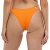 image:imageBody Glove Womens Athena Low Rise Cheeky Bikini Bottom SwimsuitComo Textured Orange