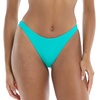 image:imageBody Glove Womens Athena Low Rise Cheeky Bikini Bottom SwimsuitTurquiose Ibiza Rib