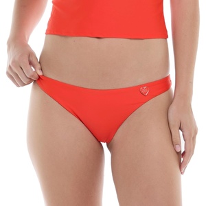image:imageBody Glove Womens Smoothies Athena Solid Low Rise Cheeky Bikini Bottom SwimsuitPoppy Red