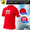 image:imageBody Glove Wetsuit Co Junior Basic Fitted Short Arm Rash GuardRed