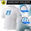 image:imageBody Glove Wetsuit Co Junior Basic Fitted Short Arm Rash GuardWhite