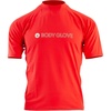 image:imageBody Glove Mens Rash Guard  UPF 50 Quick Dry Fitted Short Sleeve Swim Shirt SXXLRed