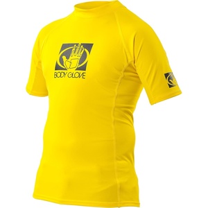 image:imageBody Glove Wetsuit Co Junior Basic Fitted Short Arm Rash GuardYellow