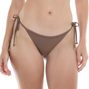image:imageBody Glove Womens Valerie LowRise TieSide Bikini Bottom Swimwear  Medium Coverage Ruched BackLatte