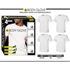 image:imageBody Glove Mens 3 Pack T Shirts Cool Plain Undershirts and Gym Tshirts Multipack White Tees4pk White Crewneck