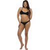 image:imageBody Glove Womens Smoothies Lillia Solid Fuller Coverage Bikini Bottom Swimsuit with Clean Finish SeamsBlack