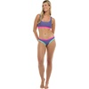 image:imageBody Glove Womens Audrey Low Rise Bikini Bottom SwimsuitIris Blue Colorblock