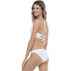 image:imageBody Glove Womens Basic Fuller Coverage Bikini Bottom SwimsuitWhite Laser Cut