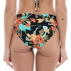 image:imageBody Glove Womens Contempo Full Coverage Bikini Bottom SwimsuitHamoa Black Floral Print