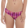 image:imageBody Glove Womens Lillia Fuller Coverage Bikini Bottom Swimsuit with Clean Finish SeamsBonnie Pink Plaid