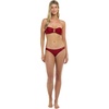 image:imageBody Glove Womens Smoothes Surf Rider Solid Fuller Coverage Bikini Bottom Swimsuit with Clean Finish FrontCranberry