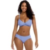 image:imageBody Glove Womens Smoothies Nuevo Contempo Solid Full Coverage Bikini Bottom SwimsuitPeriwinkle