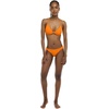 image:imageBody Glove Womens Surf Rider Fuller Coverage Bikini Bottom Swimsuit with Clean Finish FrontComo Textured Orange