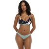 image:imageBody Glove Womens Surf Rider Fuller Coverage Bikini Bottom Swimsuit with Clean Finish FrontDreamy FloralStripe Reversible