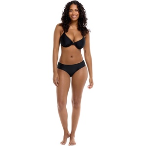 image:imageBody Glove Womens Smoothies Nuevo Contempo Solid Full Coverage Bikini Bottom SwimsuitBlack