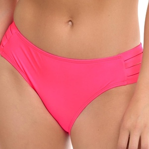 image:imageBody Glove Womens Smoothies Nuevo Contempo Solid Full Coverage Bikini Bottom SwimsuitBubblegum