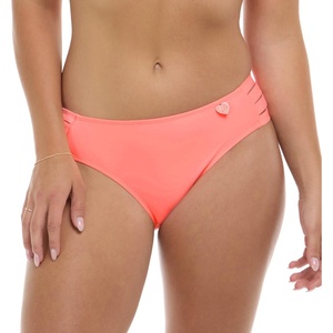 image:imageBody Glove Womens Smoothies Nuevo Contempo Solid Full Coverage Bikini Bottom SwimsuitCoral