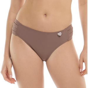 image:imageBody Glove Womens Smoothies Nuevo Contempo Solid Full Coverage Bikini Bottom SwimsuitLatte