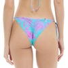 image:imageBody Glove Womens Brasilia Tie Side Cheeky Bikini Bottom SwimsuitAzores Blue Leaf Print
