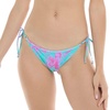 image:imageBody Glove Womens Brasilia Tie Side Cheeky Bikini Bottom SwimsuitAzores Blue Leaf Print