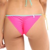 image:imageBody Glove Womens Brasilia Tie Side Cheeky Bikini Bottom SwimsuitBubble Gum Colorblock