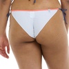 image:imageBody Glove Womens Brasilia Tie Side Cheeky Bikini Bottom SwimsuitWhite Colorblock