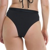 image:imageBody Glove Womens Marlee High Waist Bikini Bottom SwimsuitBlack Ibiza Rib