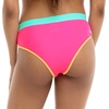 image:imageBody Glove Womens Marlee High Waist Bikini Bottom SwimsuitBubble Gum Colorblock