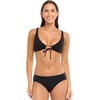 image:imageBody Glove Womens Nuevo Contempo Full Coverage Bikini Bottom SwimsuitBlack Ibiza Bib