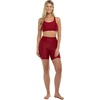 image:imageBody Glove Womens Spin Elastic Waist Hybrid Swim Short with UPF 50 6 InseamCranberry
