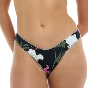 image:imageBody Glove Womens Kendal Cheeky Coverage Bikini Bottom SwimsuitDreamy FloralStripe Reversible