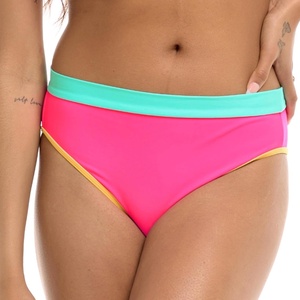 image:imageBody Glove Womens Marlee High Waist Bikini Bottom SwimsuitBubble Gum Colorblock