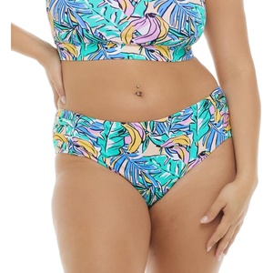 image:imageBody Glove Womens Retro High Waist Bikini Bottom SwimsuitBikini BottomsMacabu Leaf Print