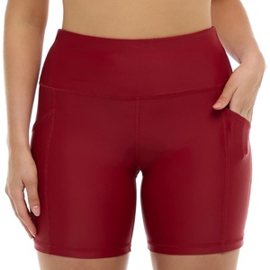 image:imageBody Glove Womens Spin Elastic Waist Hybrid Swim Short with UPF 50 6 InseamCranberry