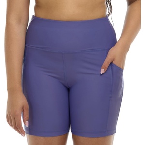 image:imageBody Glove Womens Spin Elastic Waist Hybrid Swim Short with UPF 50 6 InseamIris Blue