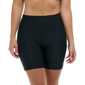 image:imageBody Glove Womens Spin Plus Size Elastic Waist Hybrid Swim Short with UPF 50 65 Inseam Available in Sizes 1x2X3XBlack