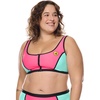 image:imageYou Spin Me Plus Size Crop Top  Zip Front Removable Soft Cups Power Mesh Support Available in Sizes 1X2X3X