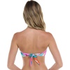 image:imageBody Glove Womens Irene Bandeau Bikini Top Swimsuit with Sashtie BackHype Abstract Print