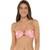 image:imageBody Glove Womens Irene Bandeau Bikini Top Swimsuit with Sashtie BackSunkissed Bloom