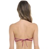 image:imageBody Glove Womens Juno Bandeau Bikini Top  Front PeekaBoo Adjustable Tie Back Bow DetailBonnie Pink Plaid